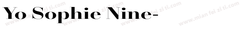 Yo Sophie Nine字体转换